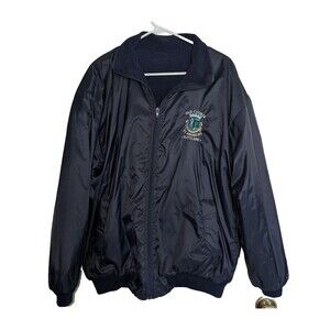 Old Course St Andrews Scotland Reversible Golf Jacket Windbreaker L/XL